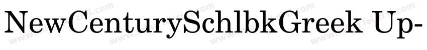 NewCenturySchlbkGreek Up字体转换